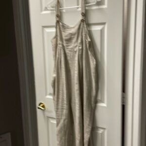 Linen overalls